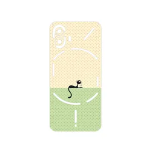 MAHOOT Minimal Internet Cat Icon Cover Sticker for Nothing Phone 2