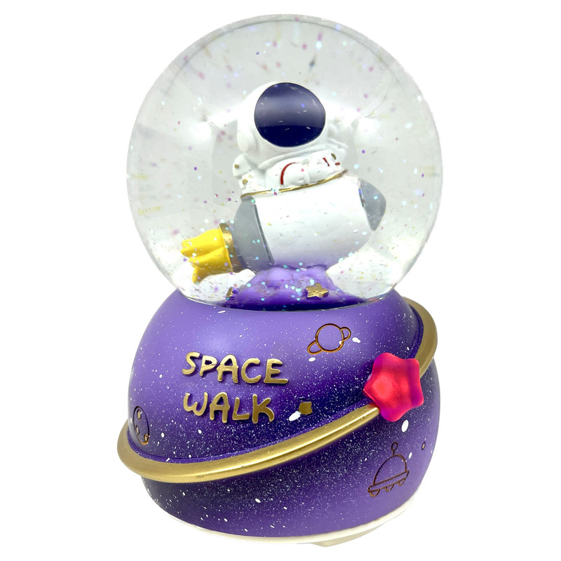 گوی موزیکال مدل پمپی چرخشی آدم فضایی طرح SPACE WALK کد RPB7642