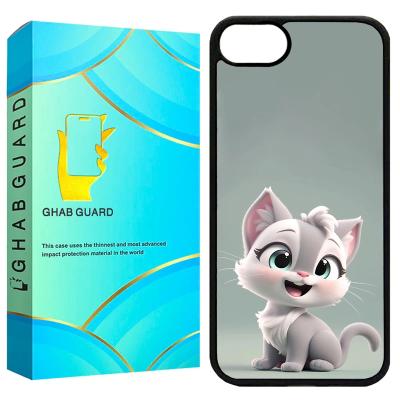 کاور قاب گارد طرح گربه مدل G16E مناسب برای گوشی موبایل اپل iPhone 16e