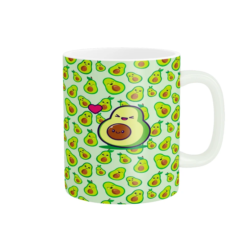 ماگ پادآفرین مدل فانتزی طرح آووکادو کیوت و بامزه آواکادو کد p9856