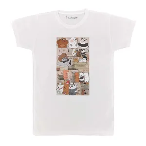 تی شرت بچگانه پرمانه طرح خرس های کله فندقی کد pmt.5555