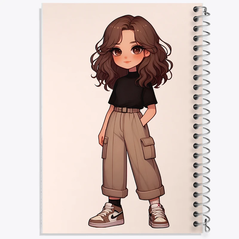 دفتر نقاشی 50 برگ خندالو طرح دخترانه کیوت کد N4321