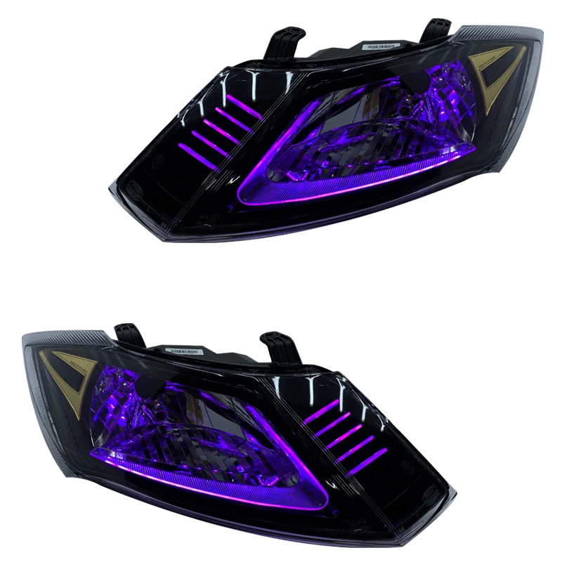 چراغ جلو خودرو گروه پژوهش صنعت مدرن مدل 3D-NX-Purp دو حالته مناسب برای ساینا و کوئیک بسته دو عددی