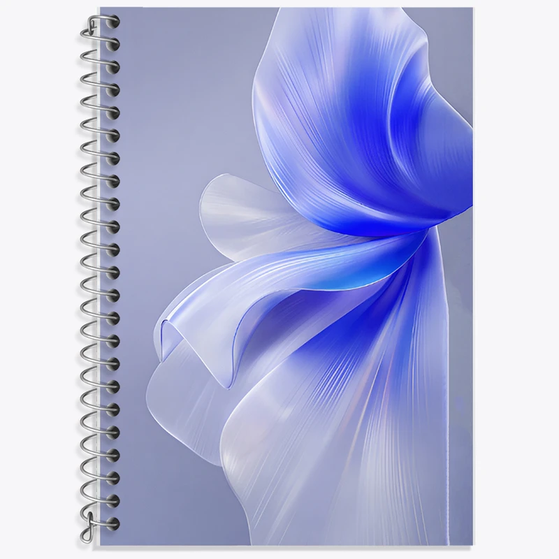 دفتر زبان 50 برگ خندالو مدل دو خط طرح دکوراتیو کد F7489