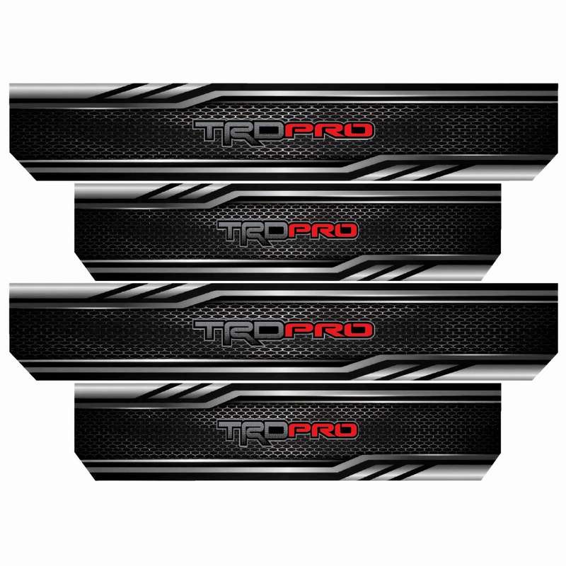 برچسب پارکابی خودرو رایسان طرح TRD PRO کد SP047 مجموعه 4 عددی