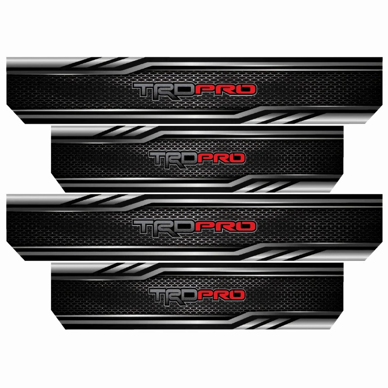 برچسب بدنه خودرو رایسان طرح TRD PRO کد SP2047 مجموعه 4 عددی