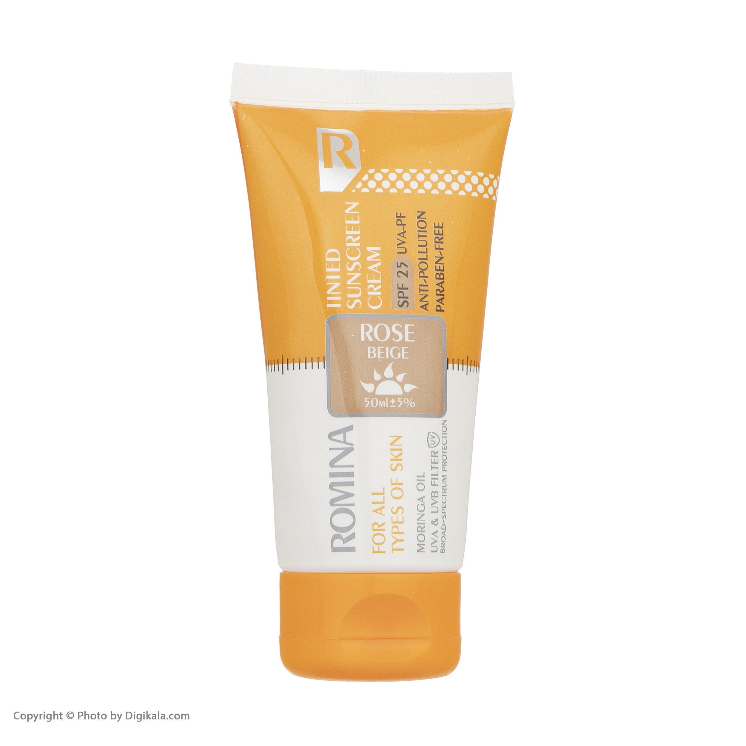 کرم ضد آفتاب رومینا مدل Rose Beige-25 حجم 50 میلی لیتر کرم ضد آفتاب رومینا مدل Rose Beige-25 حجم 50 میلی لیتر