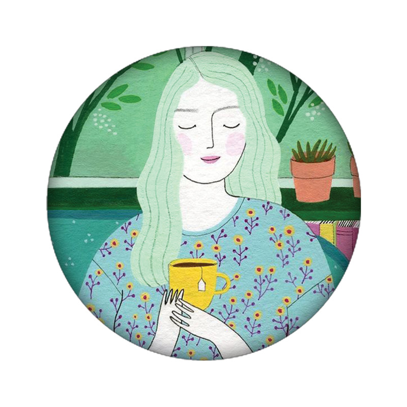 استیکر تزئینی موبایل مدل دختر کد 3743