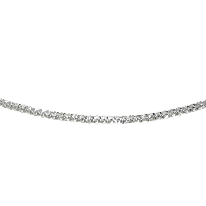 زنجیر نقره زنانه مدل خاویاری  کد 7004