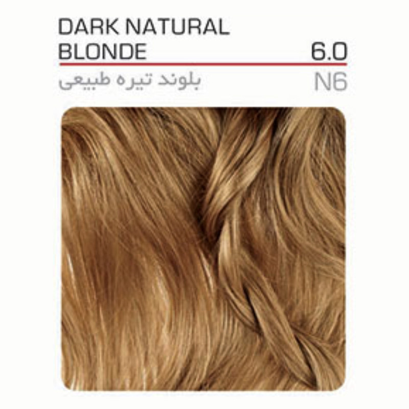 رنگ مو آرکانوم شماره N6 6/0 حجم 100 میلی لیتر رنگ بلوند تیره طبیعی