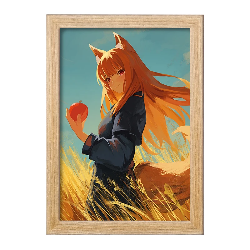 تابلو خندالو مدل هولو انیمه ادویه و گرگ کد 36100