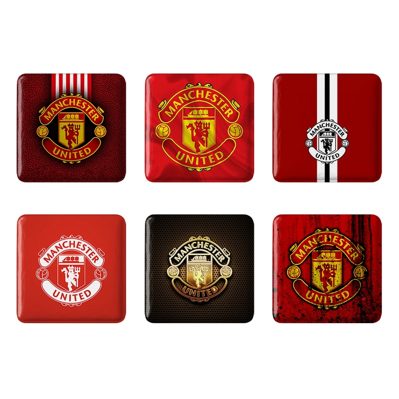 مگنت خندالو طرح باشگاه منچستر یونایتد Manchester United کد 1707A مجموعه 6 عددی