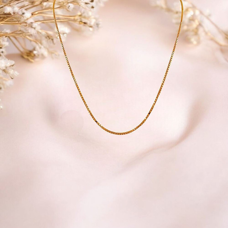 زنجیر طلا 18 عیار زنانه مدوپد مدل ونیزی کد Z1252