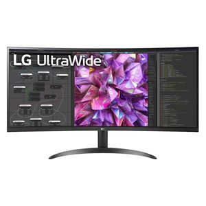 مانیتور خمیده 34 اینچ ال جی مدل 34WQ60C-B با وضوح UWQHD، پنل IPS و نرخ به‌روزرسانی 60 هرتز نمای ۴