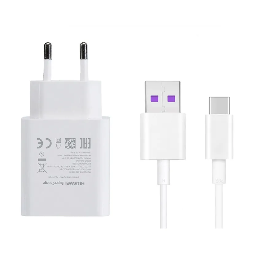 شارژر دیواری هوآوی مدل SuperCh به همراه کابل تبدیل USB-C