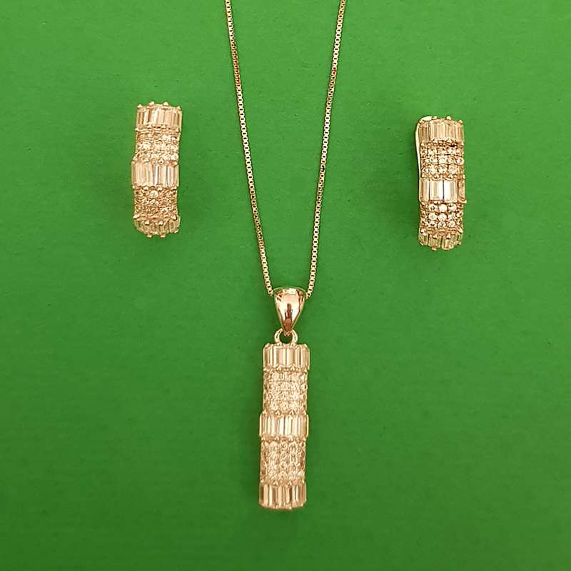 نیم ست نقره زنانه مدل مستطیل