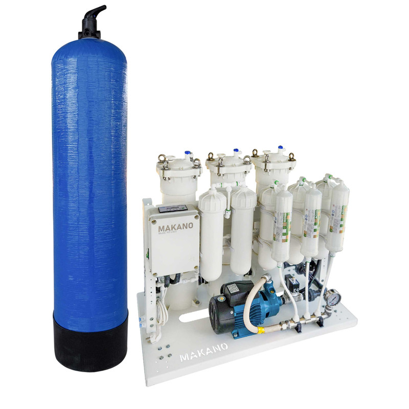 دستگاه تصفیه آب نیمه صنعتی ماکانو مدل 2000 به همراه فیلتر FRP