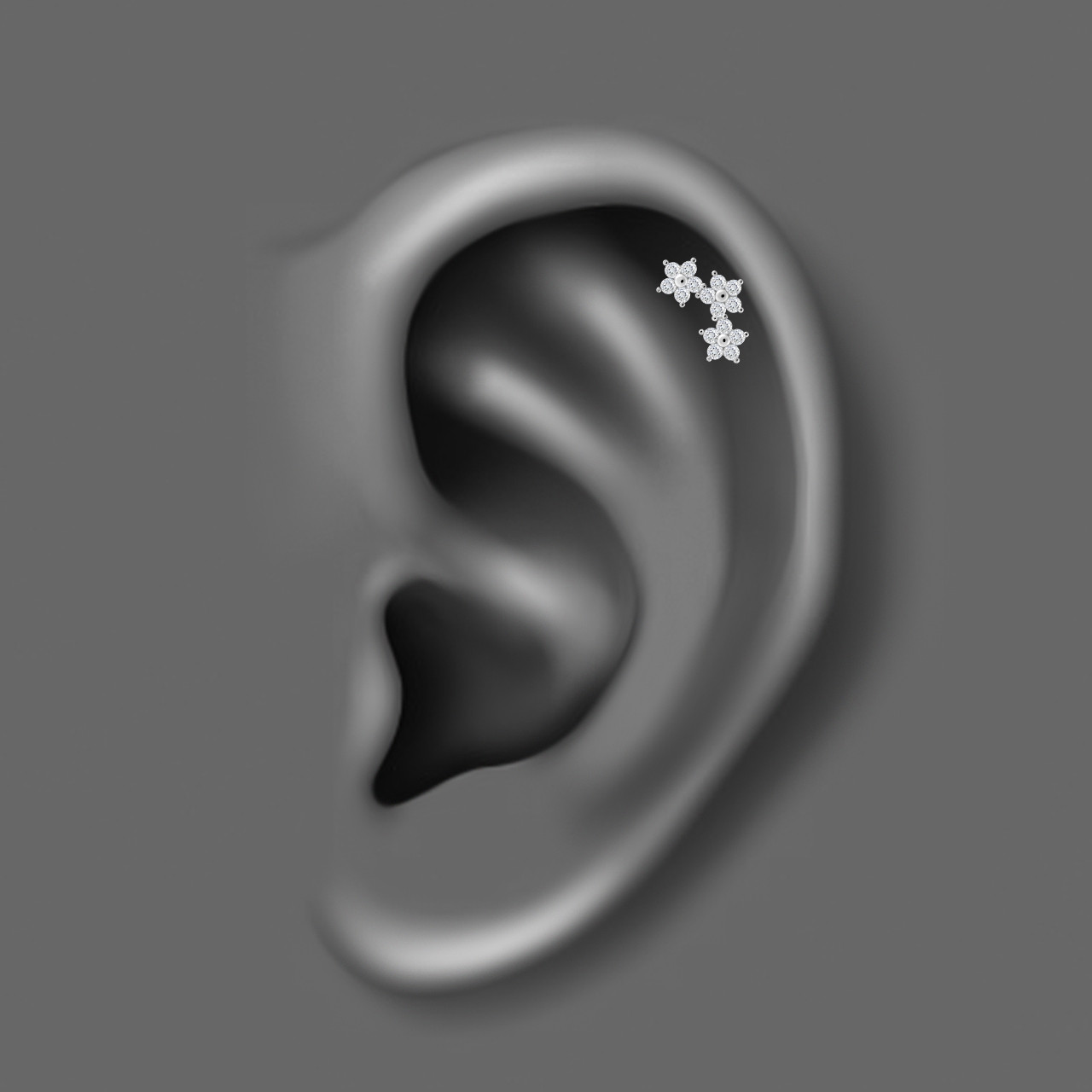 پیرسینگ گوش زنانه اقلیمه مدل HS132 پیرسینگ گوش زنانه اقلیمه مدل HS132