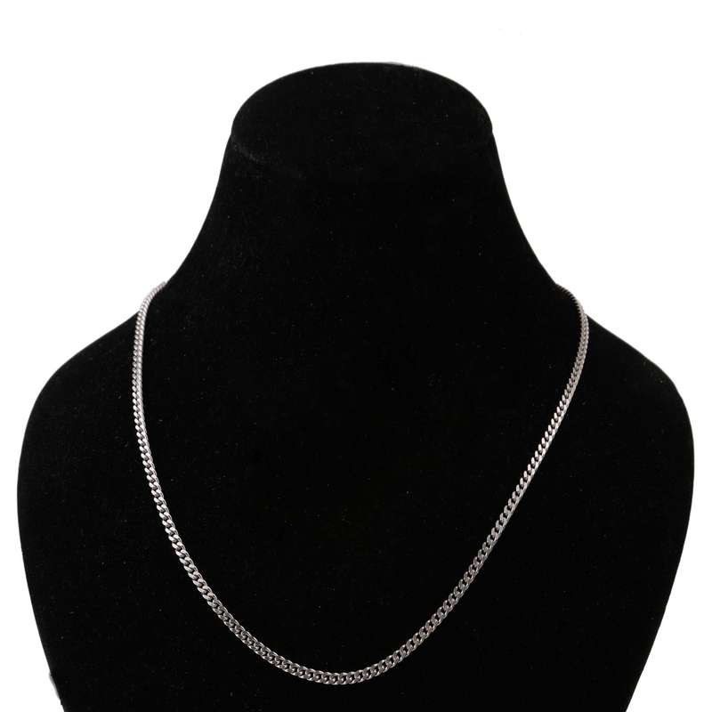 زنجیر نقره زنانه بازرگانی میلادی مدل اسپرت کد ZR_100