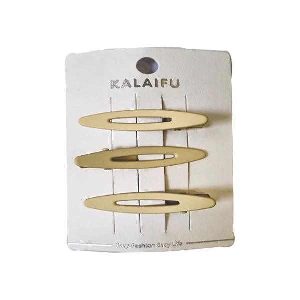 گیره مو دخترانه مدل انبری فانتزی بسته 3 عددی