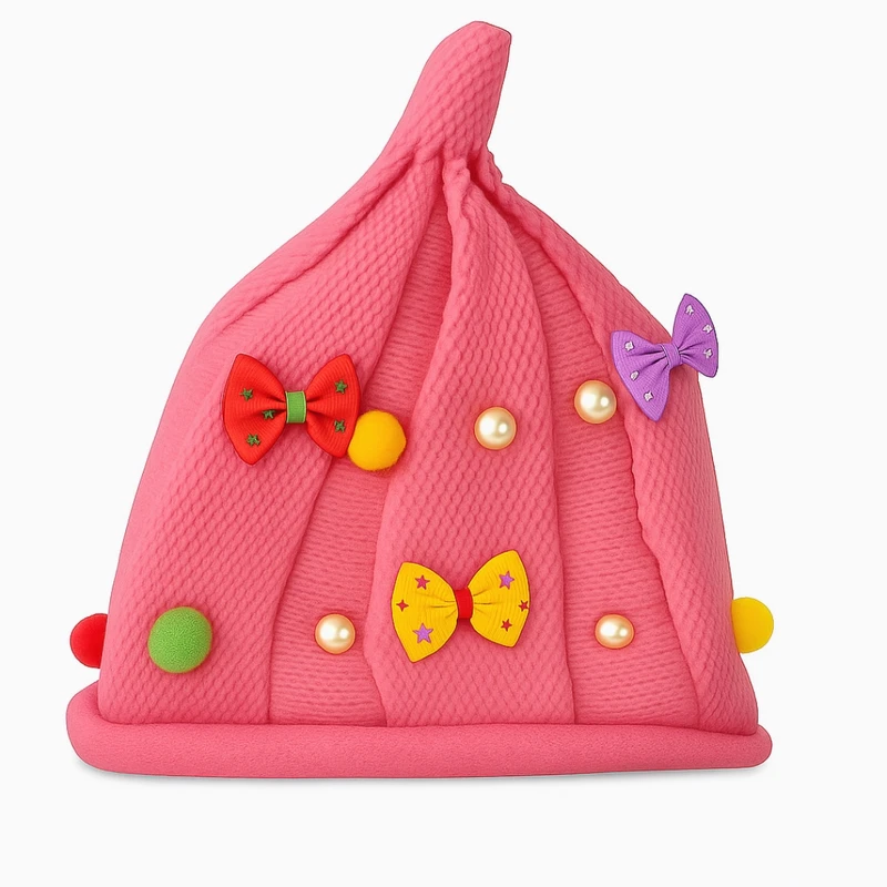 کلاه بافتنی دخترانه مدل پاستلیا پوم