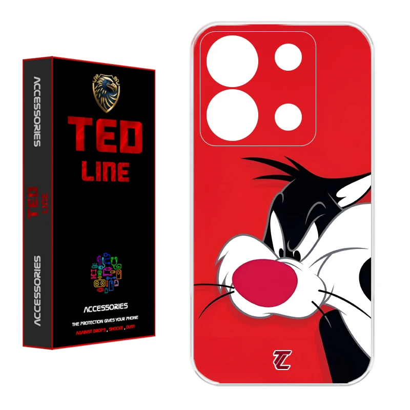 کاور تدلاین طرح کارتون سیلوستر کد 1221 مناسب برای گوشی موبایل شیائومی Redmi Note 13 Pro 5G / Poco X6