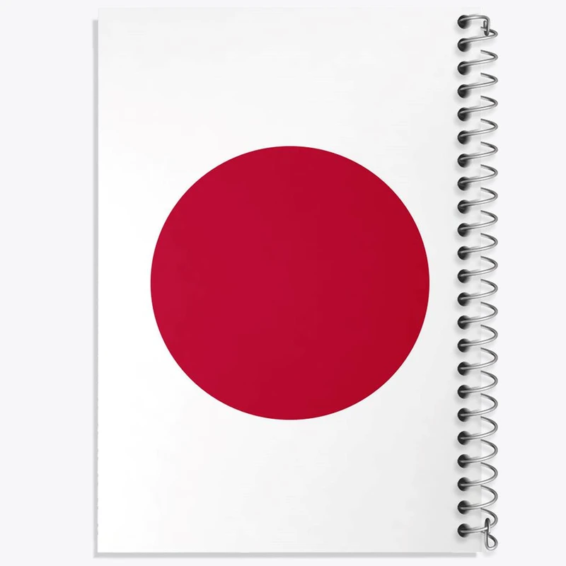 دفتر نت موسیقی 50 برگ خندالو مدل پرچم ژاپن کد 20633