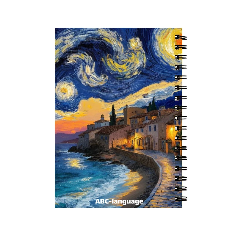 دفتر زبان 60 برگ مدل نقاشی کد 743