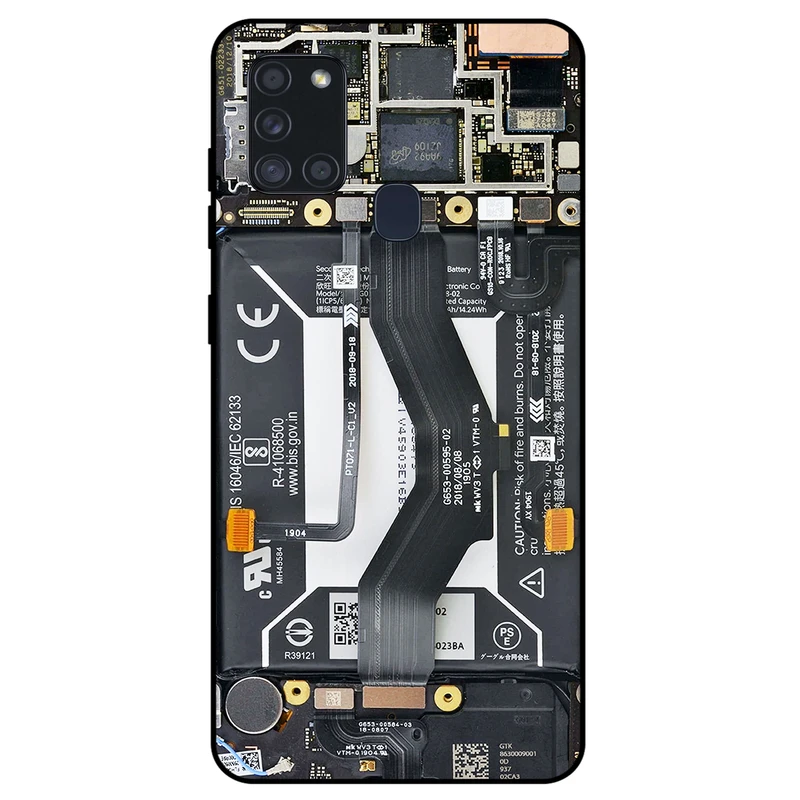 کاور مگافون طرح برد موبایل مدل 8004 مناسب برای گوشی موبایل سامسونگ Galaxy A21 S         