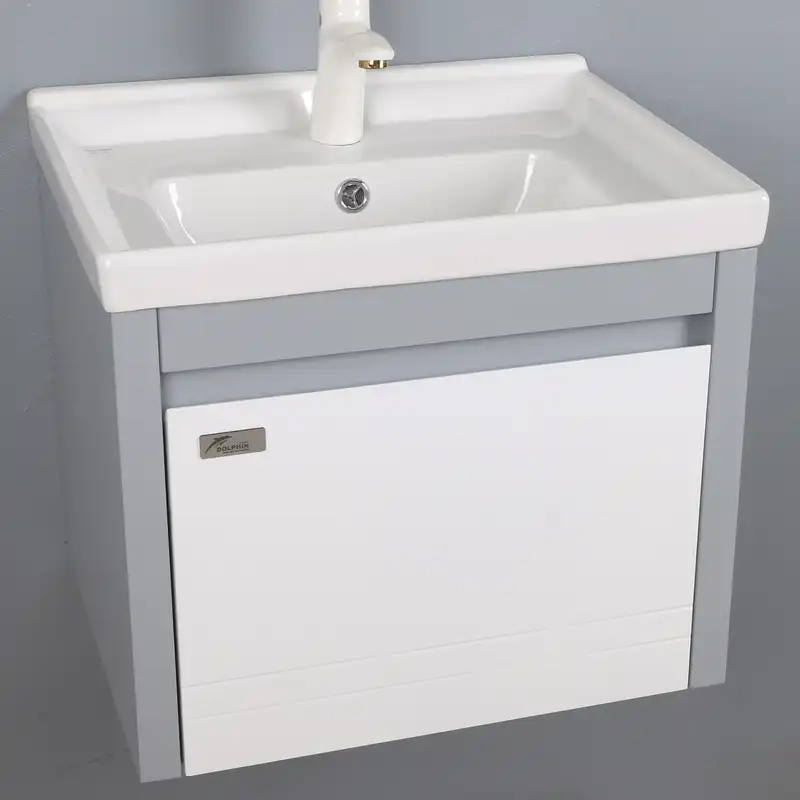ست کابینت و روشویی دلفین مدل 5040-gr به همراه آینه