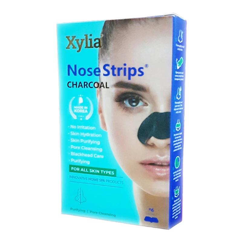 چسب‌ پاک کننده بینی ژیلیا مدل CHARCOAL بسته 6 عددی