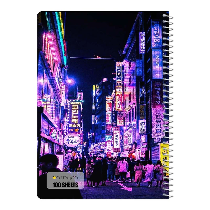 دفتر شطرنجی 100 برگ سیمی کارنیکا طرح سئول Seoul کد 41517
