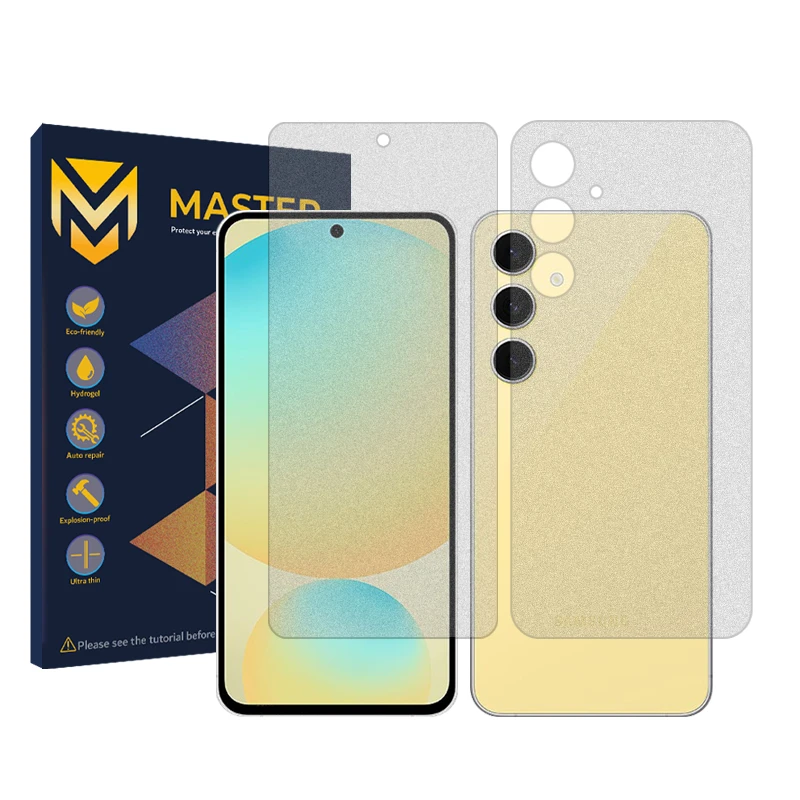 محافظ صفحه نمایش مات مستر مدل Resistant مناسب برای گوشی موبایل سامسونگ Galaxy M55 5G به همراه محافظ پشت گوشی 