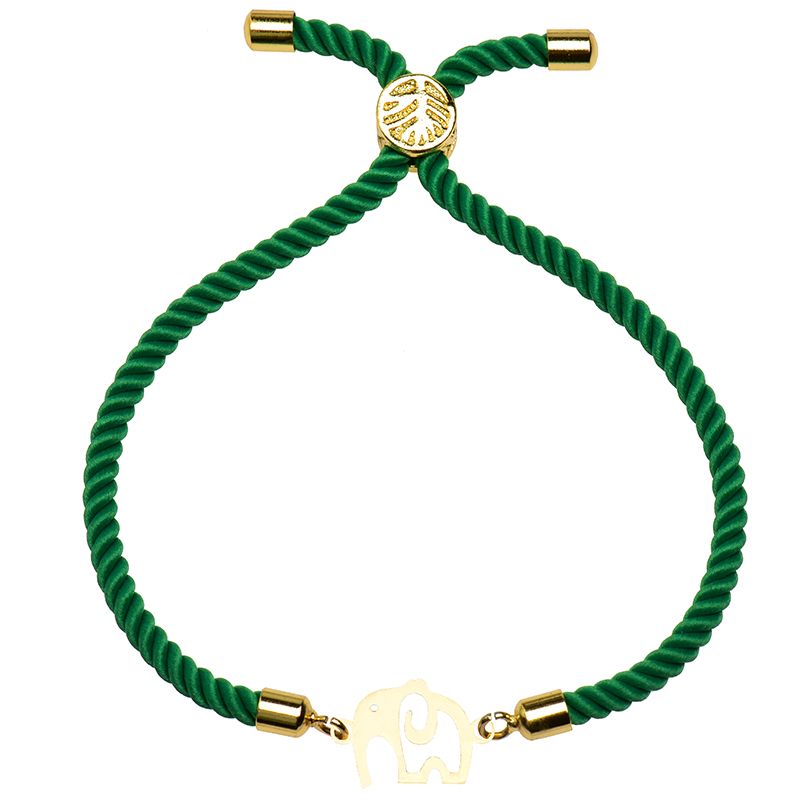 دستبند طلا 18 عیار زنانه کرابو طرح فیل مدل Kr2342 -  - 1