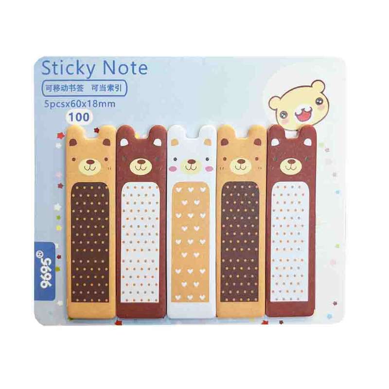 کاغذ چسب دار مدل bears-96101 کد 148418 مجموعه 5 عددی