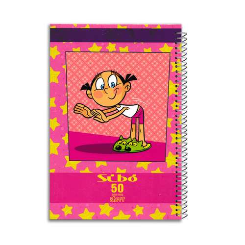 دفتر مشق 50 برگ سیبو طرح فانتزی