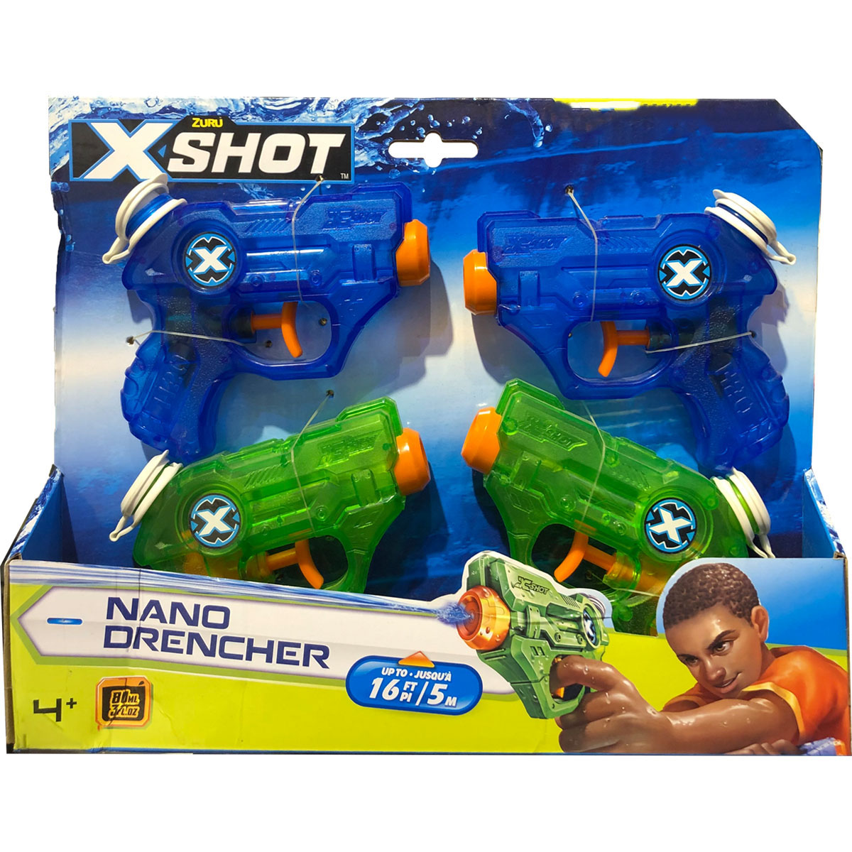 تفنگ آب پاش زورو مدل nano derencher x-shot