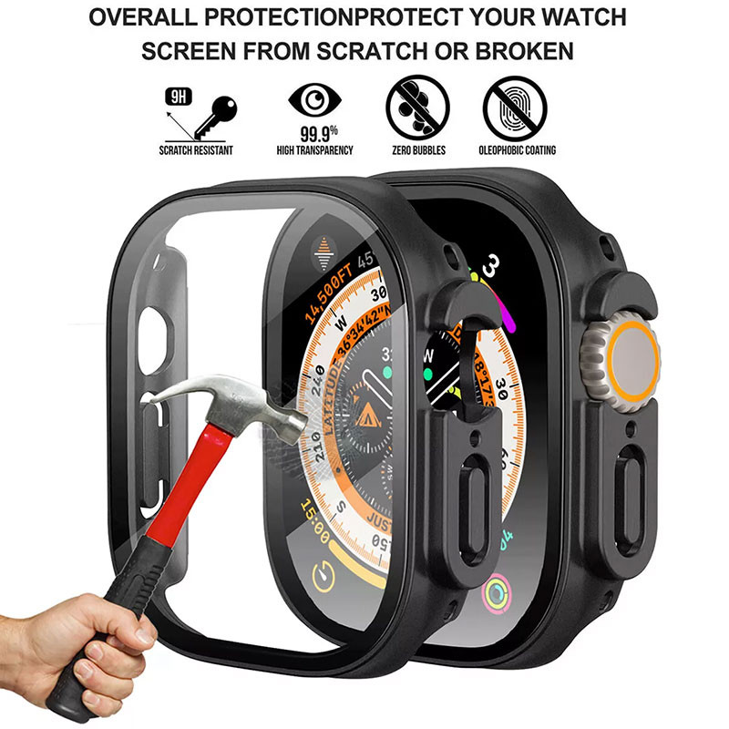 کاور مسیر مدل CWG مناسب برای ساعت هوشمند اپل واچ Ultra 49mm / Ultra 2 49mm به همراه محافظ صفحه نمایش