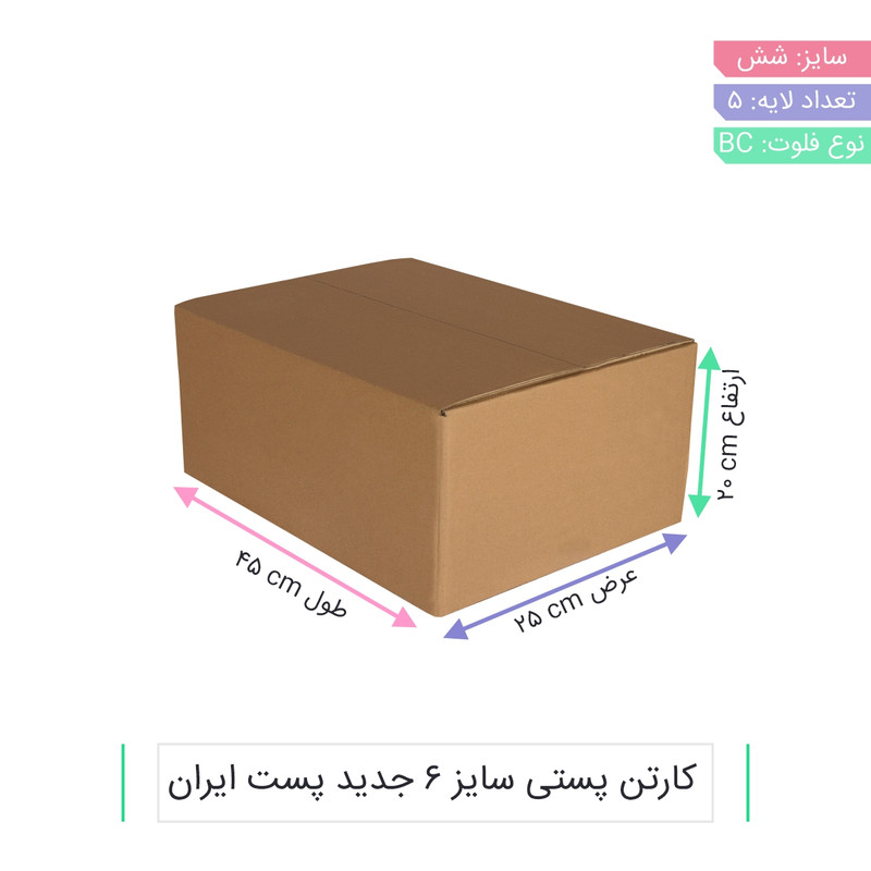 جعبه بسته بندی مدل CS-B01-26 بسته 5 عددی جعبه بسته بندی مدل CS-B01-26 بسته 5 عددی