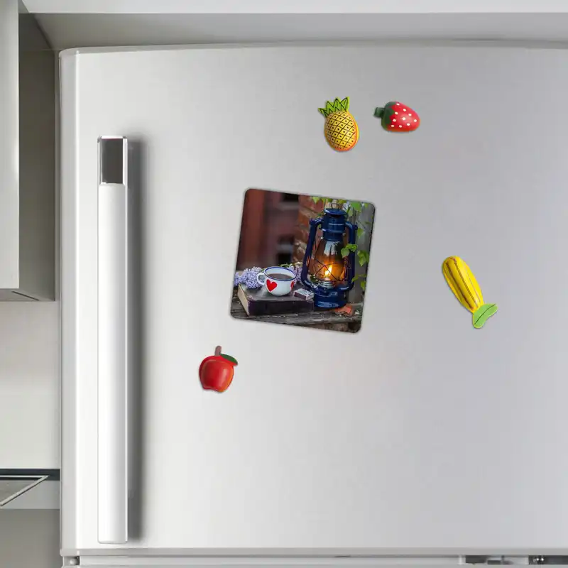 مگنت طرح فانوس و کتاب و فنجان نوشیدنی کد wmg2375