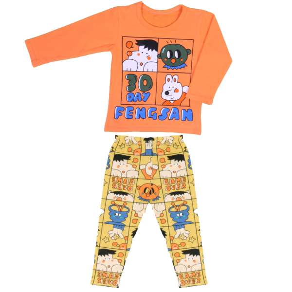 ست تی شرت و شلوار پسرانه مدل nb752