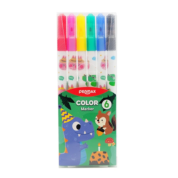 ماژیک رنگ آمیزی مدل پن مکس بسته 6 عددی