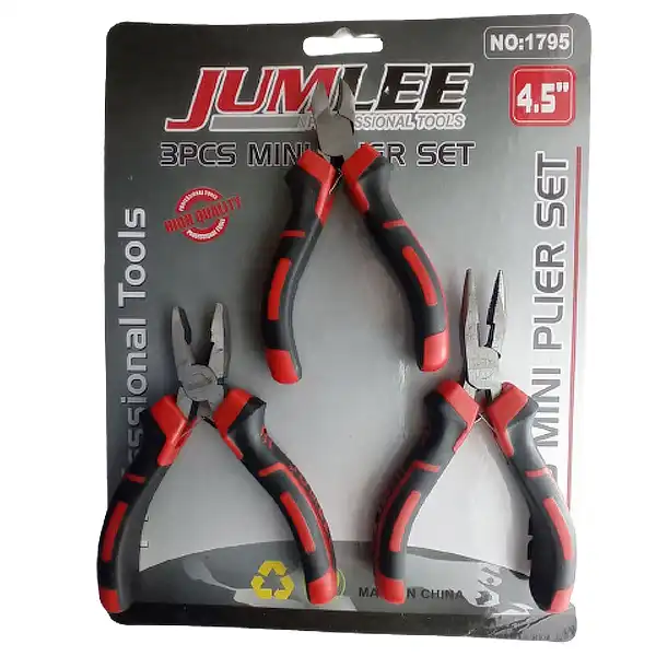 مجموعه 3 عددی انبر جاملی مدل الکترونیکی سایز 4.5 اینچ