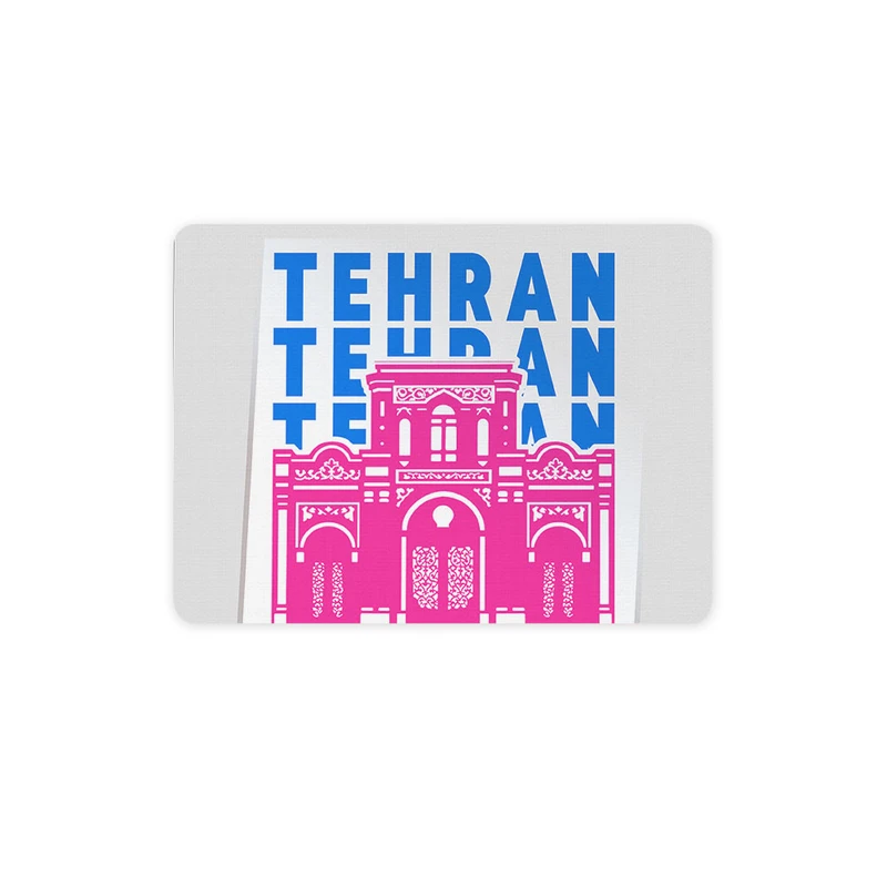 ماوس پد ترمه طراحان ایده مدل نماد سردر باغ ملی تهران کد map0130 سایز 19*28 سانتی متر