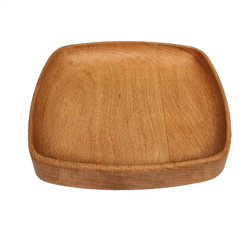 بشقاب چوبی گردوچ مدل مربع کد LT - 1919