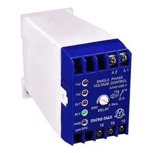 رله کنترل فاز میکرومکس مدل تکفاز محافظ بوبین کنتاکتور