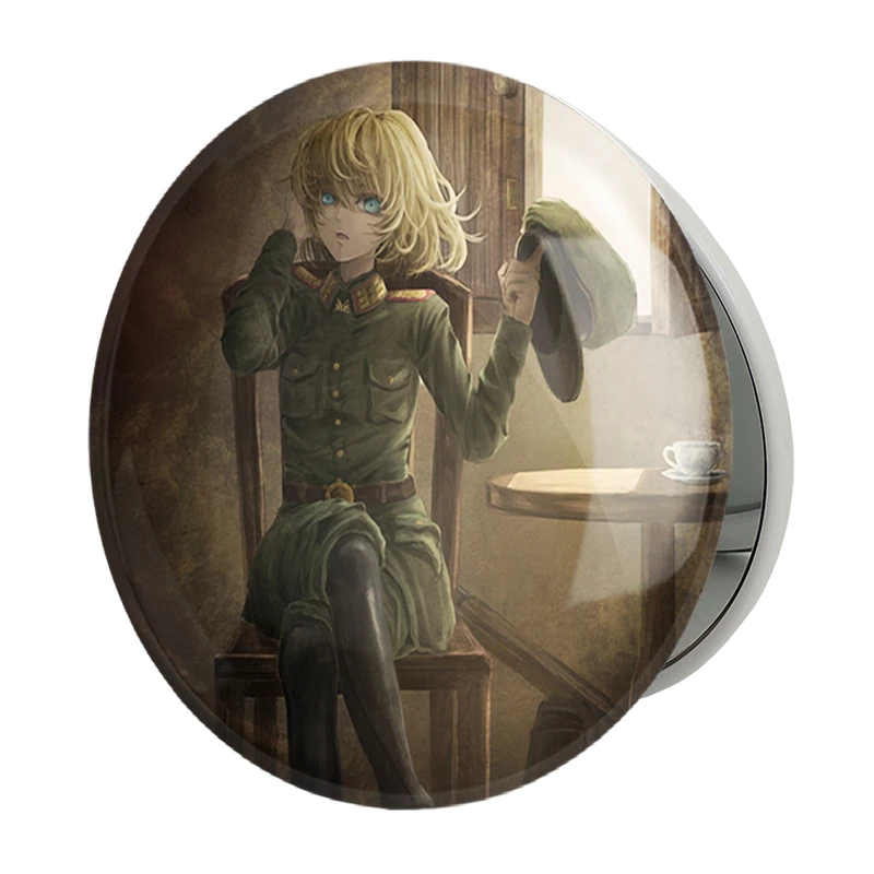 آینه جیبی خندالو طرح تانیا انیمه یوجو سنکی مدل تاشو کد 34638