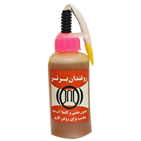 روغن کولری روغن دان برتر مدل شلنگی کد K200 حجم 80 میلی لیتر بسته 10 عددی