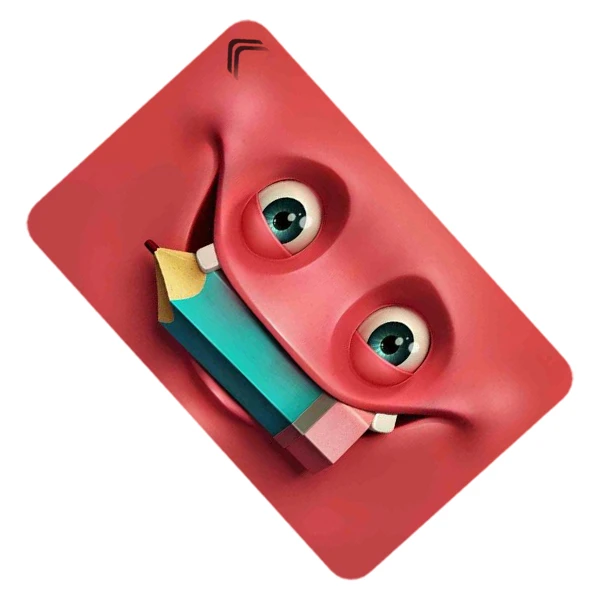 استیکر کارت بانکی طرح ایموجی فانتزی مدل CAC662-K-G1-173