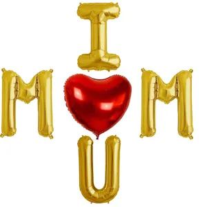 بادکنک فویلی مسترتم طرح مادر دوست دارم پلاس بسته 5 عددی